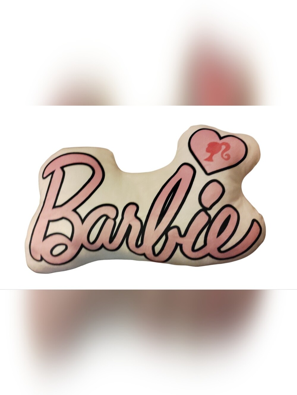🆕Barbie Logo Pink Script Pillow